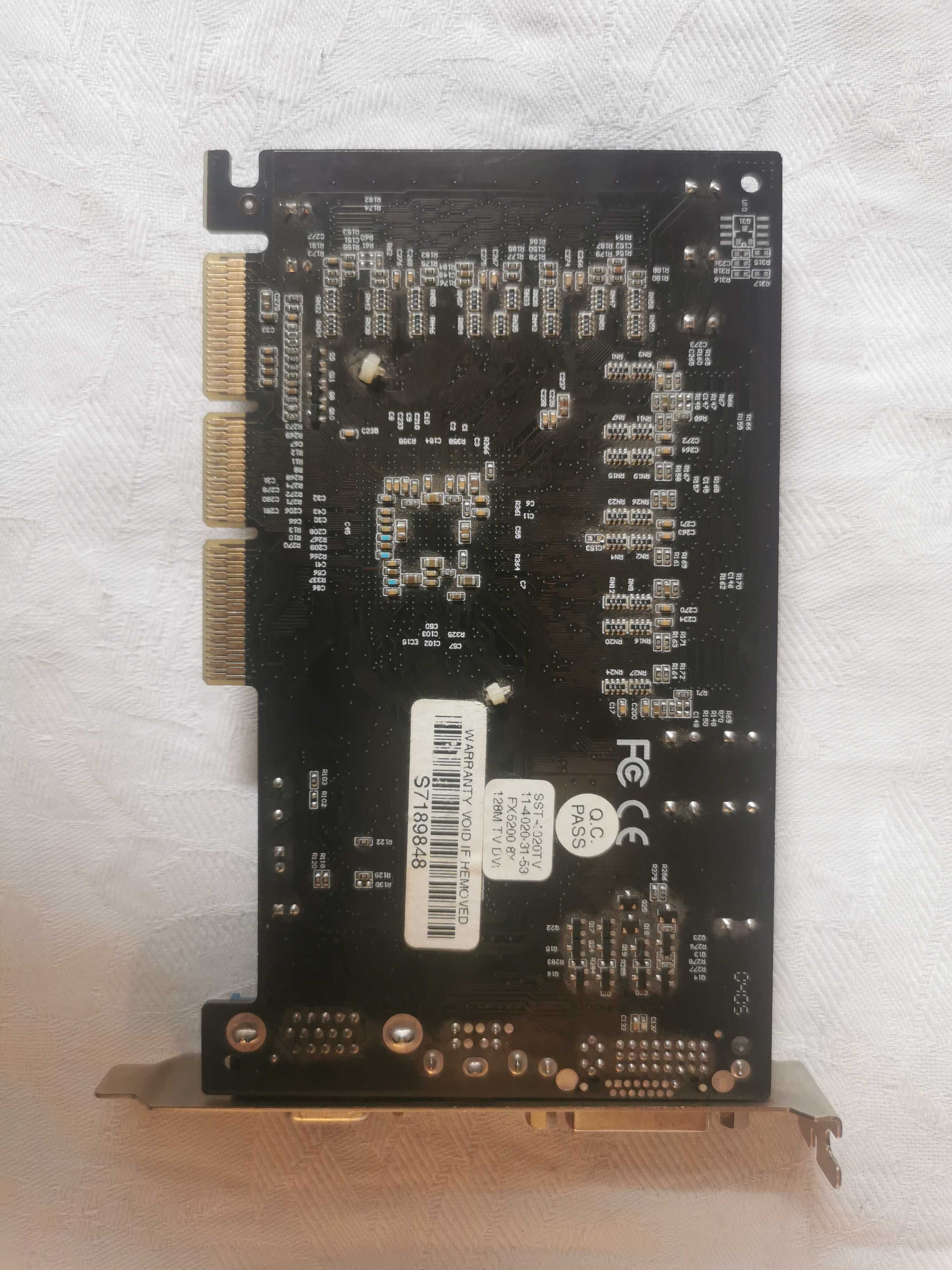 SST-4020Tv  Fx 5200 AGP8X 128MB DDR TV-OUT, DVI