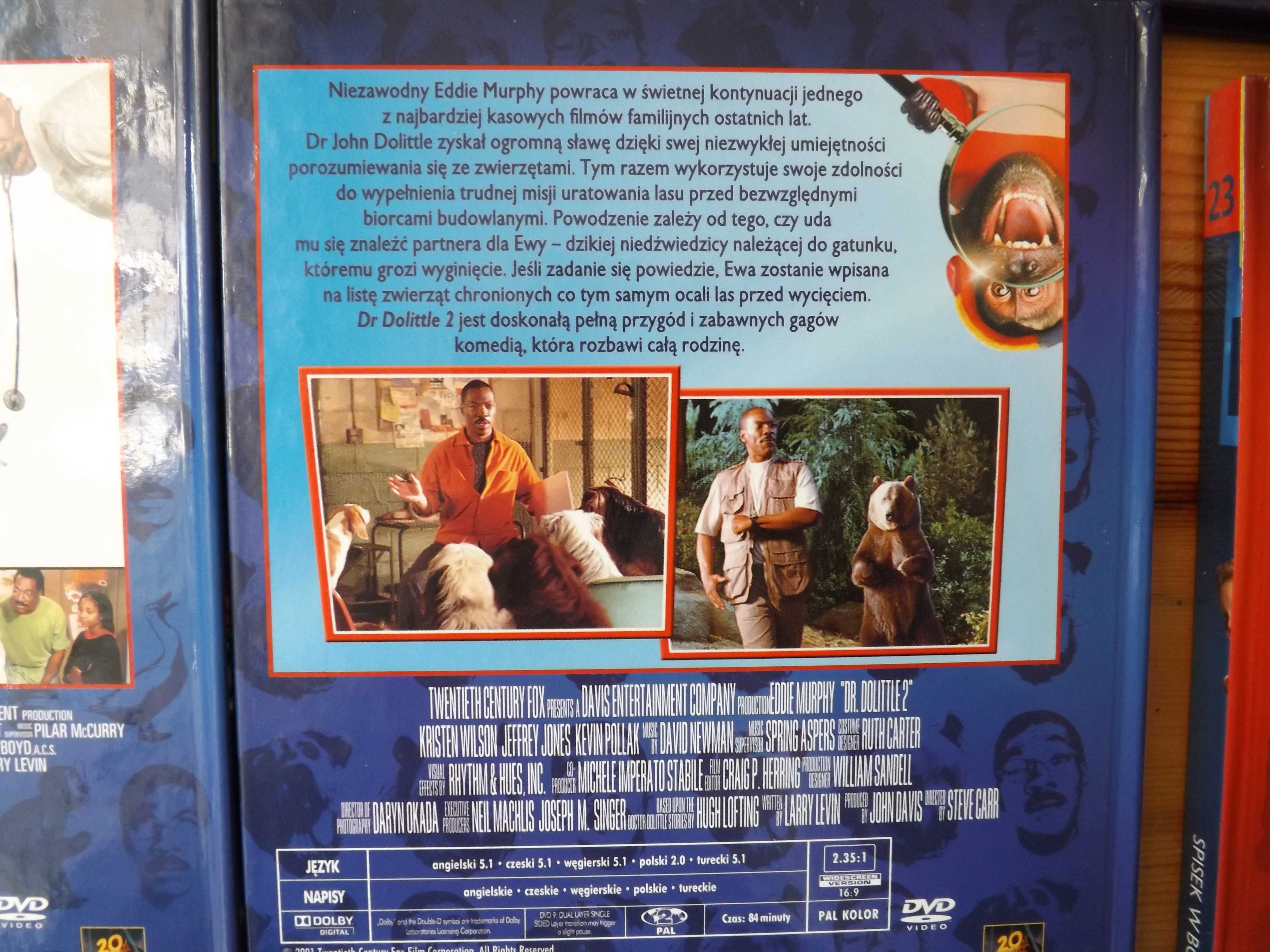 Dr. Dolittle 1,2 dvd bajka film E. Murphy
