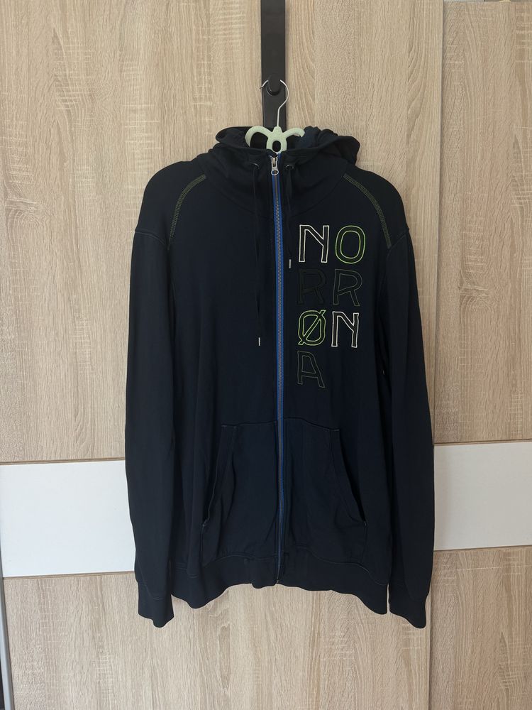 Bluza Norrona XL kurtka z kapturem logowana outdoor trekking