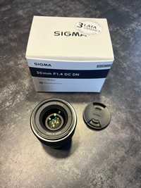 Obiektyw Sigma 30mm f1.4 DC DN canon ef-m 52mm stan idealny 2 lata gw.