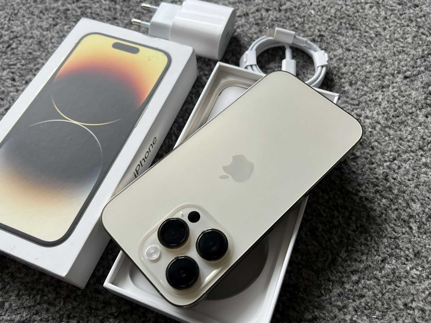 iPhone 14 Pro 512GB GOLD ZŁOTY Bateria 98%+ SZKŁO Gwarancja FV