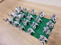 20 rycerzy krzyżaków z klocków minifigurki rycerzy