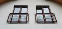 Balkon francuski balustrada okienna portfenetr Modern montaż aluminium