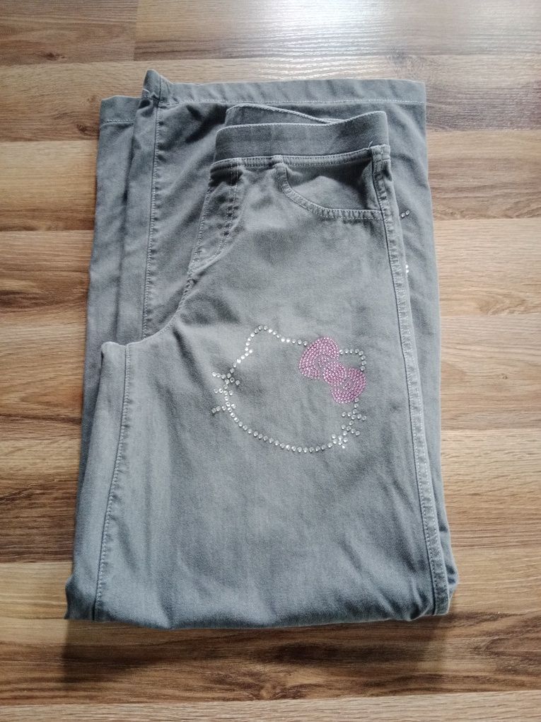 Spodnie szerokie nogawki hello kitty h&m