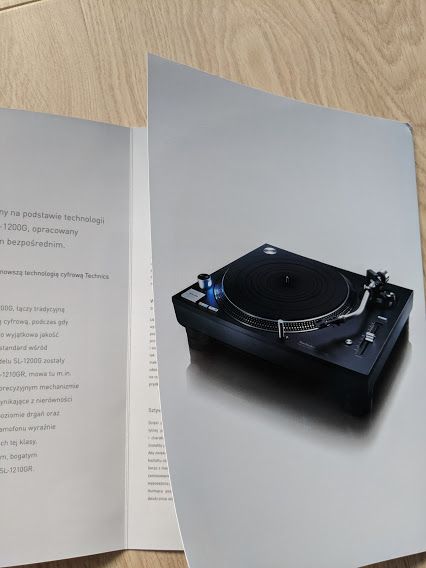 Technics SL 1210GR, Katalog oryginalny