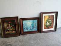 Três Quadros retangulares Antigos