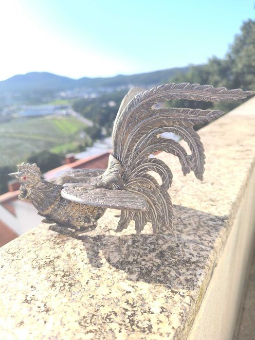 Galo e Galinha em Estanho