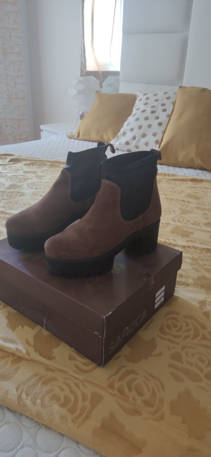 Botas Seaside castanhas e pretas