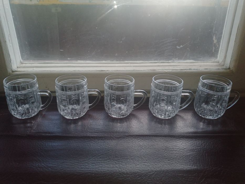 Продається набір кришталевих кружок виробництва СРСР.