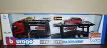 Bburago Street Fire Laweta Volvo FH16 Globetlotter 750XXL, skala 1:43.