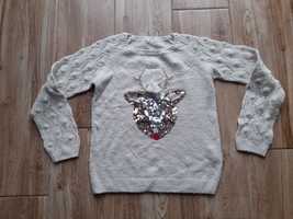 Sweter z cekinami COOL CLUB 134 jelonek