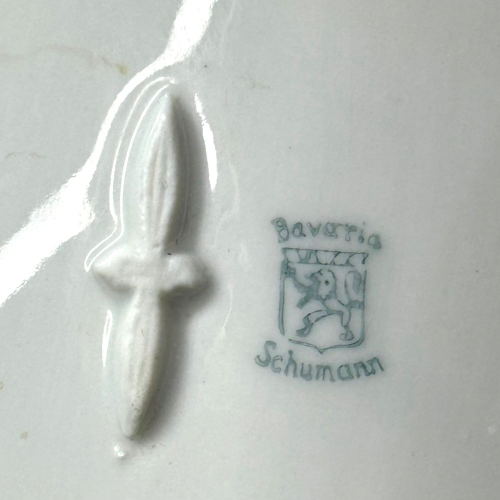 Porcelanowa patera Bavaria Schumann Koszyk ażurowy kwiaty b231213