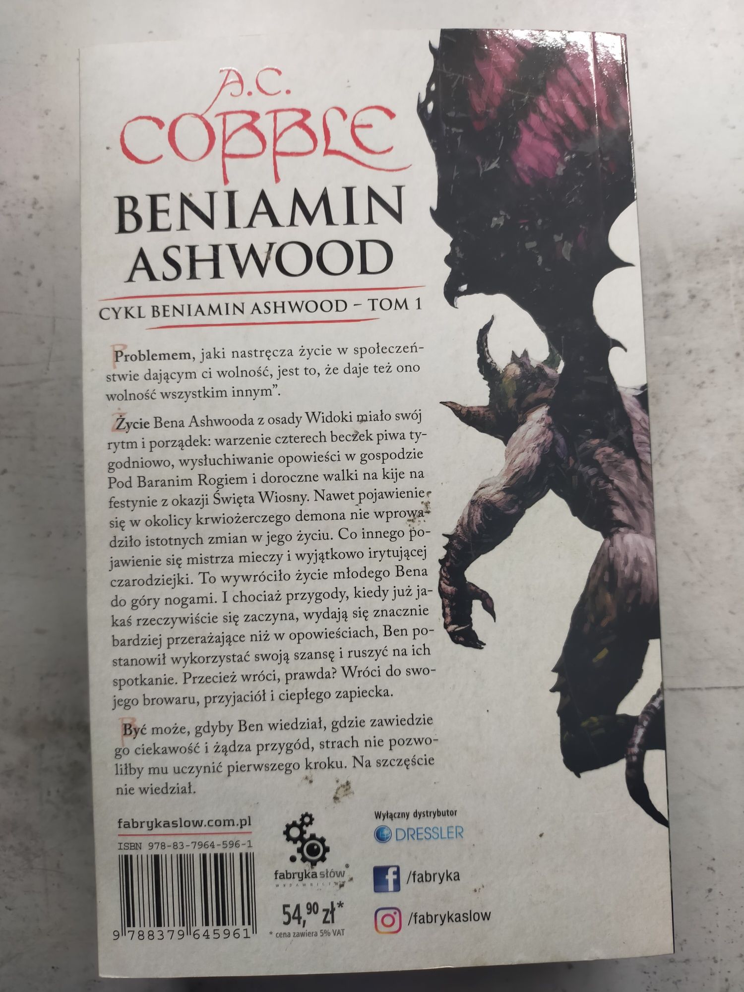 Beniamin Ashwood. A.C. Cobble. tom 1