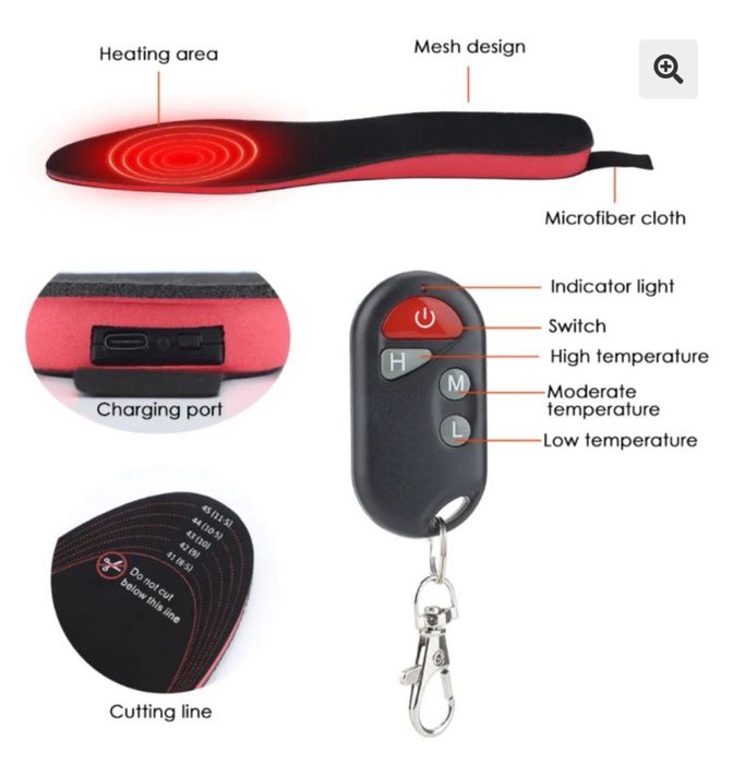 Бездротові устілки з підігрівом на пульті електроустілки автономні