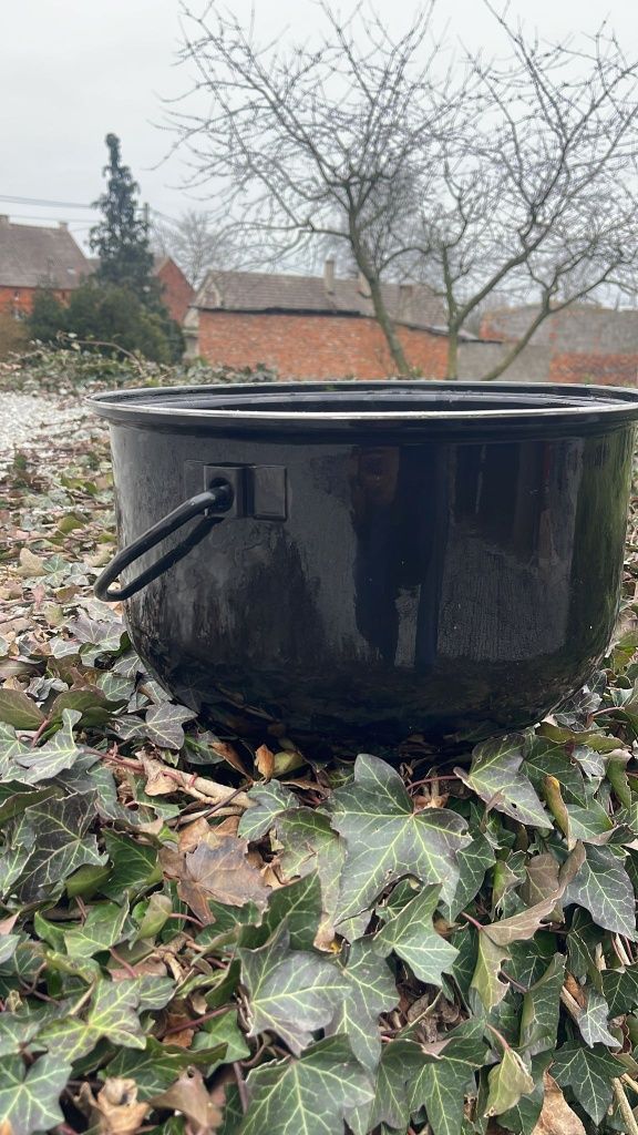 Nowy garnek na ognisko duży 15 litrów