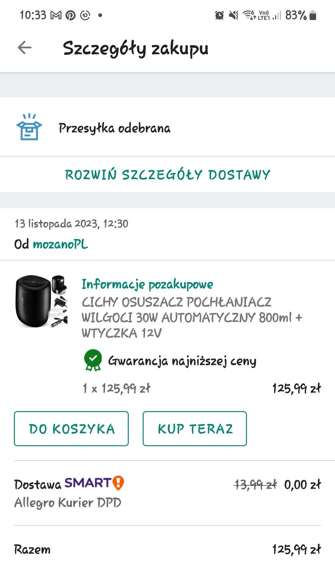 Pochłaniacz wilgoci mozano