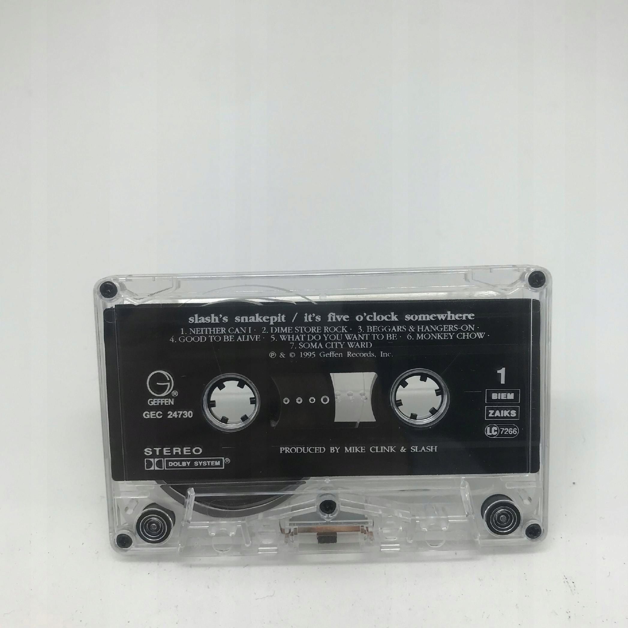 kaseta - slash's snakepit - it's five o'clock 1995 rock