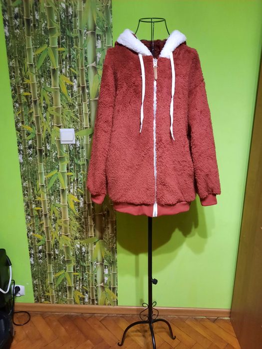 Bluza z ciepłego puszystego polaru po obu stronach