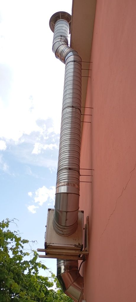 Extração e conduta de cozinha industrial