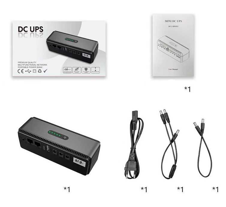 Джерело Безперебійного Живлення Smart UPS для WiFi роутера 10400mAh