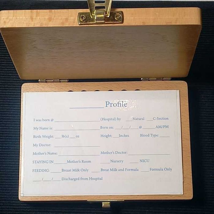 Drewniane pudełko na zęby mleczne mleczaki LosWood