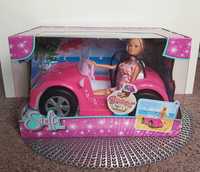 Lalka Steffi Love w Samochodzie Kabriolet Różowy Nowy Zestaw