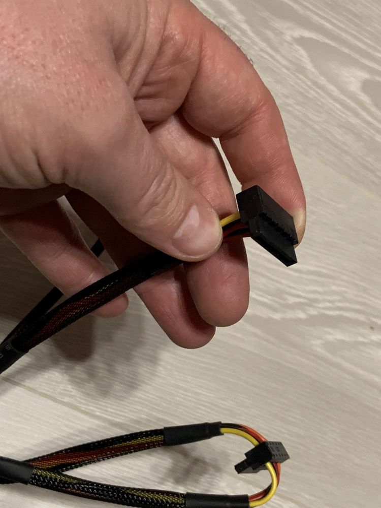 Кабель живлення 6 pin контактів для модульного блока живлення на SSD
