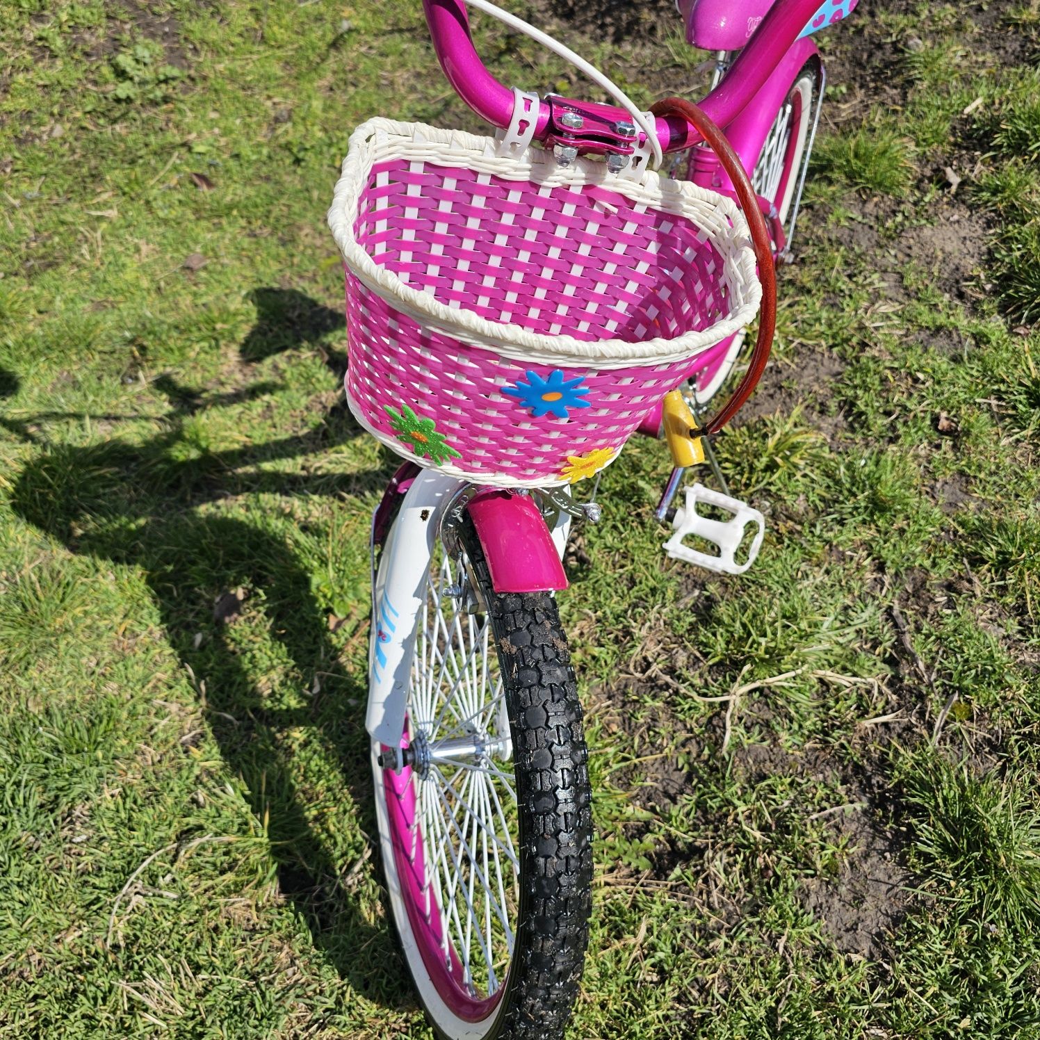 Двоколісний дитячий велосипед 20 дюймів з підніжкою та багажником Prof