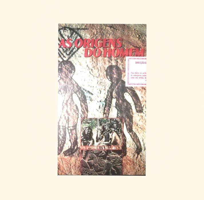 Filme "As origens do homem", em formato VHS original, 1991