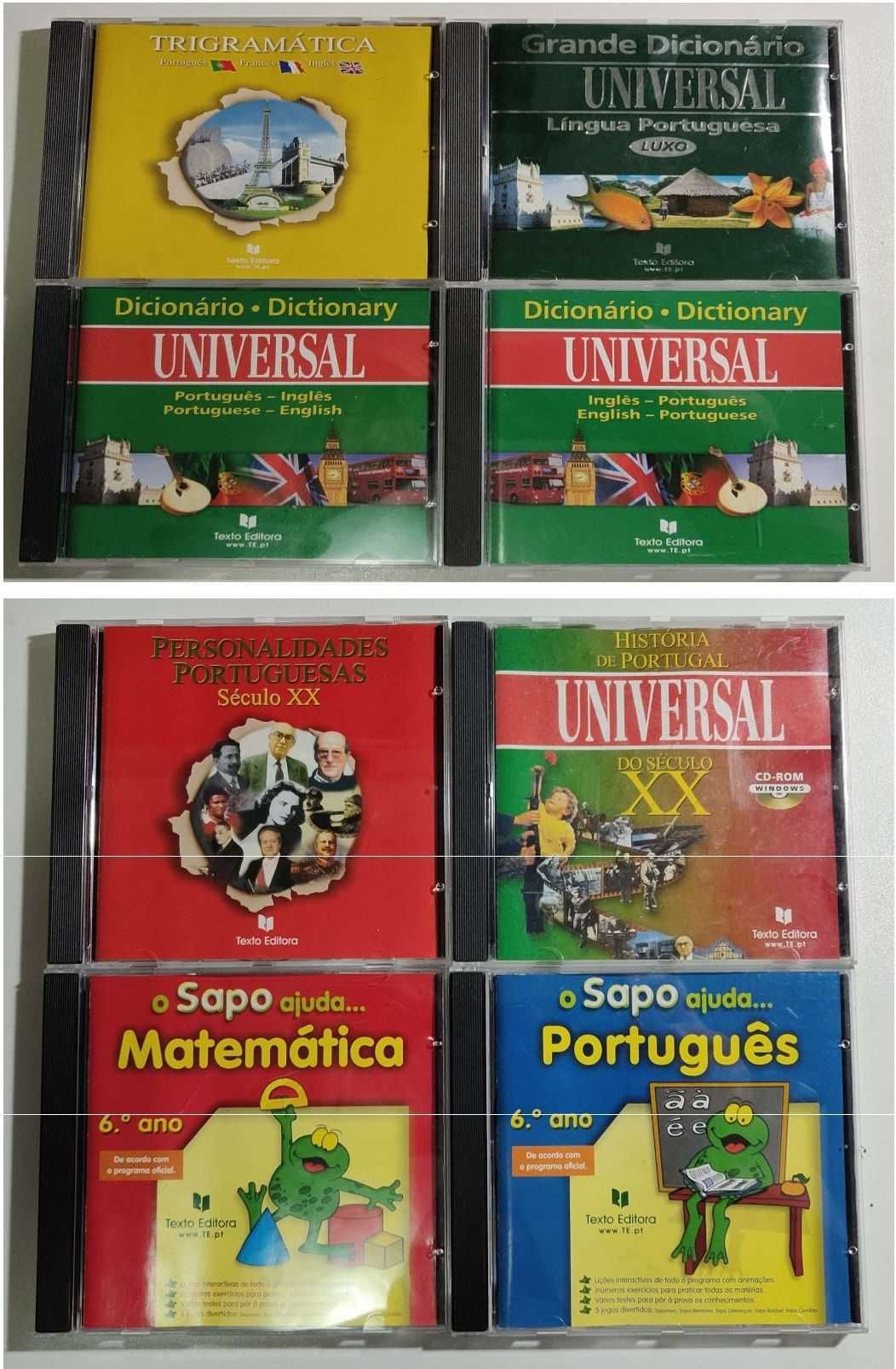 Colecção 44 CD-ROM Enciclopédias, Dicionários, História e Temáticas