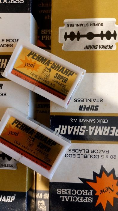 Леза для  бриття Perma-Sharp Super. Туреччина  1990рік