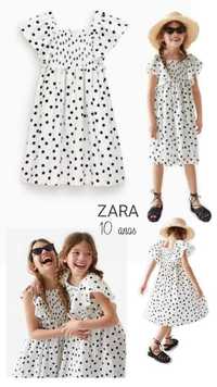 Zara // Vestido às bolinhas para 10 anos (140 cm)