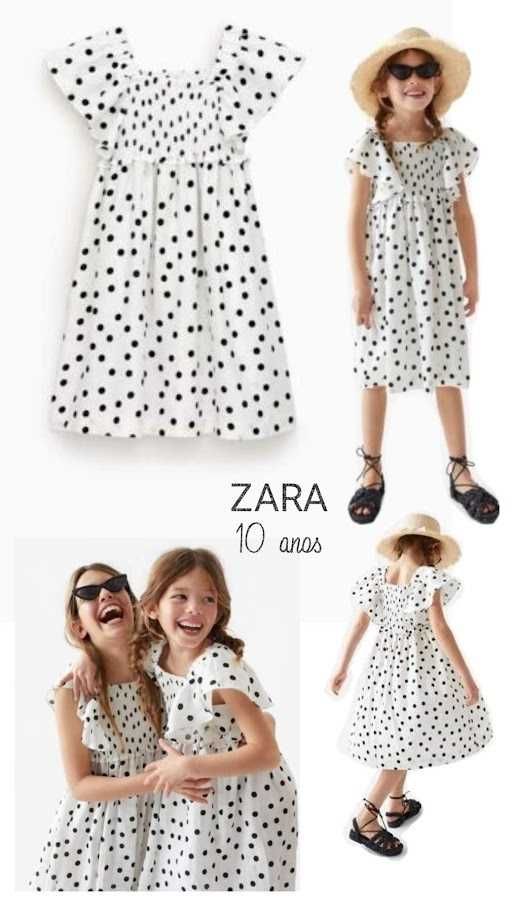 Zara // Vestido às bolinhas para 10 anos (140 cm)