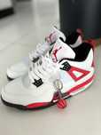 Buty NIKE Air Jordan 4 Retro Fire Red - Czerwono - Białe - Rozmiar 45