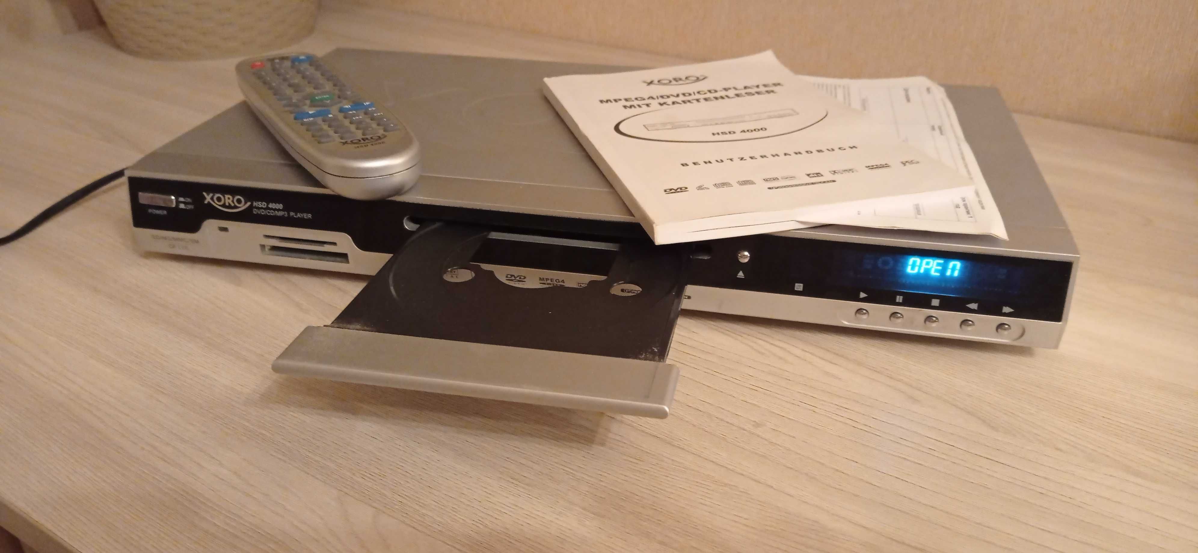 DVD програвач XORO HSD 4000 зі слотом для карти памяті