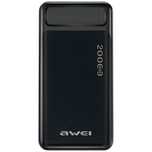 AWEI PowerBank P6K 20000mAhczarny/black 2xUSB/PD/Micro-USB