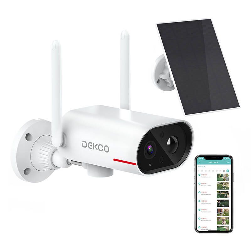 Kamera Zewnętrzna Wifi Z Panelem Solarnym Dekco Dc8L 3Mp