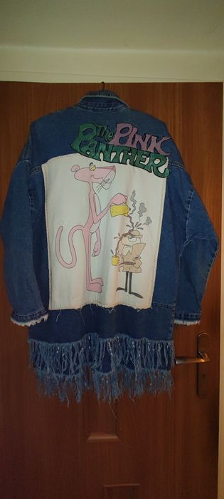 Kurtka jeansowa długa