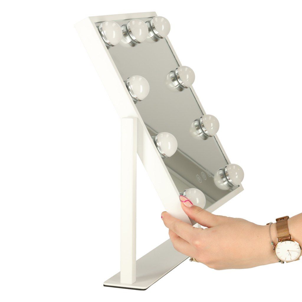 Lusterko do makijażu LED z żarówkami 25x30cm USB
