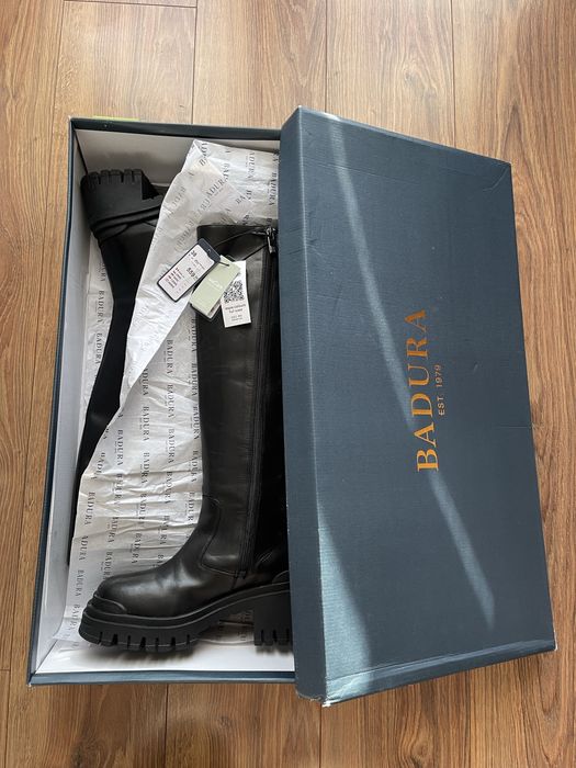 Kozaki skórzane BADURA NOWE rozmiar 38