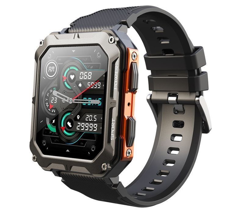 Smartwatch Męski Rubicon RNCF27 BLACK/ORANGE