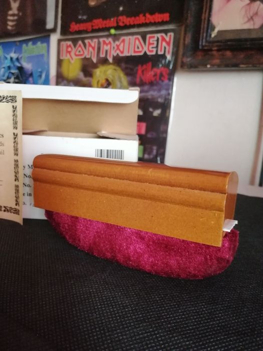 Винтажная щётка, ручной работы, для очистки винилловых пластинок