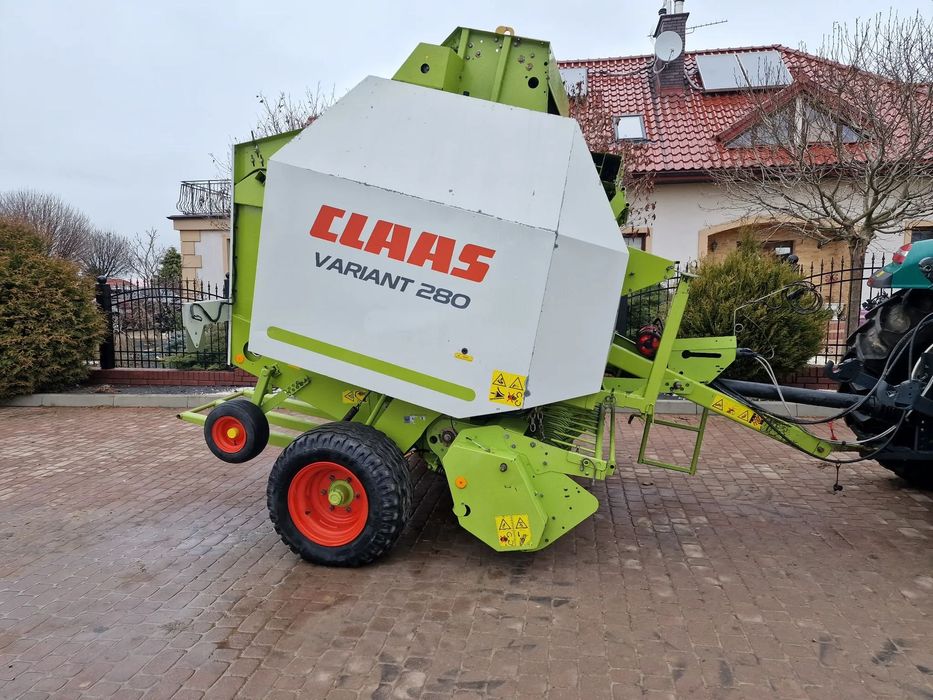 Claas Variant 280, siatka, sznurek, rotor  , prasa rolująca