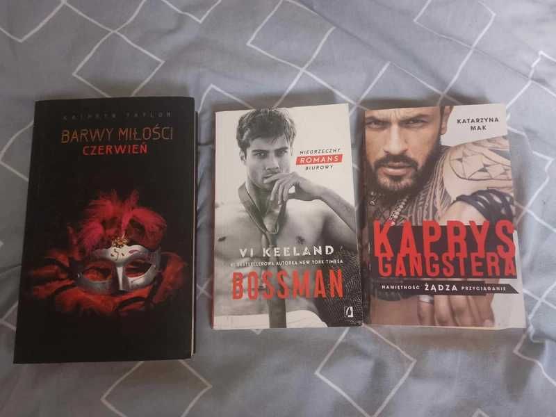 Książki, 3 sztuki, romans