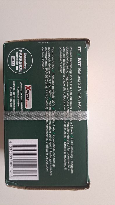 Bateria Parkside 20v 4Ah nova