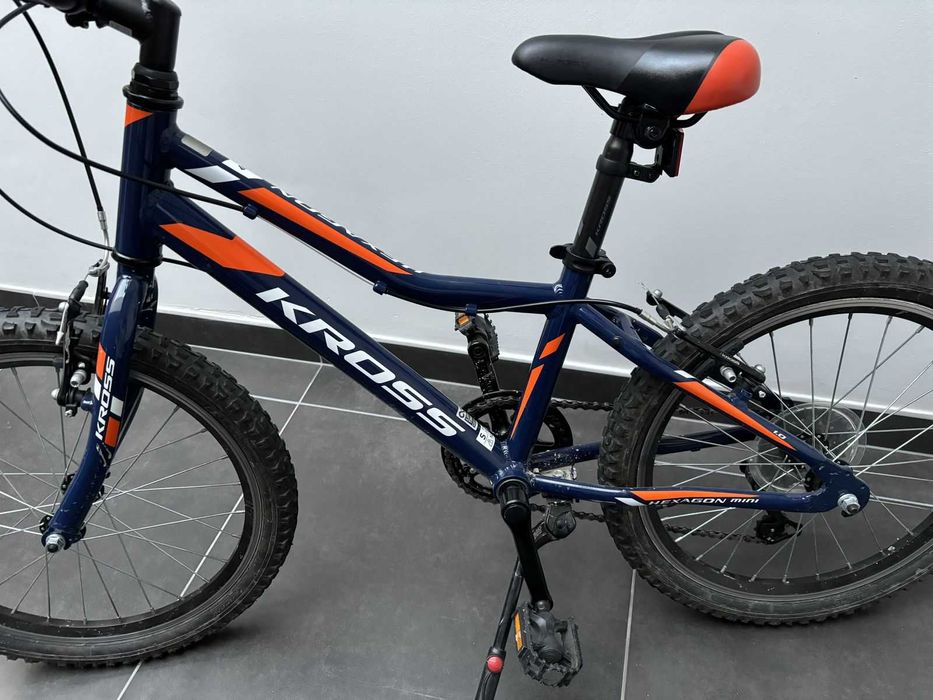 Rower dziecięcy 20 cali KROSS Hexagon MINI 1.0 granatowy