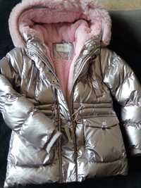 Зимняя куртка на меху, на девочку 7-8-9 лет
