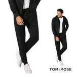 Tom&Rose Joggery Męskie Spodnie Dresowe Gładkie Ściągacze Czarne L