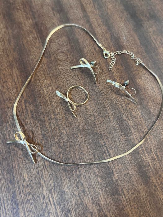 Kit Colar e Brinco Aço