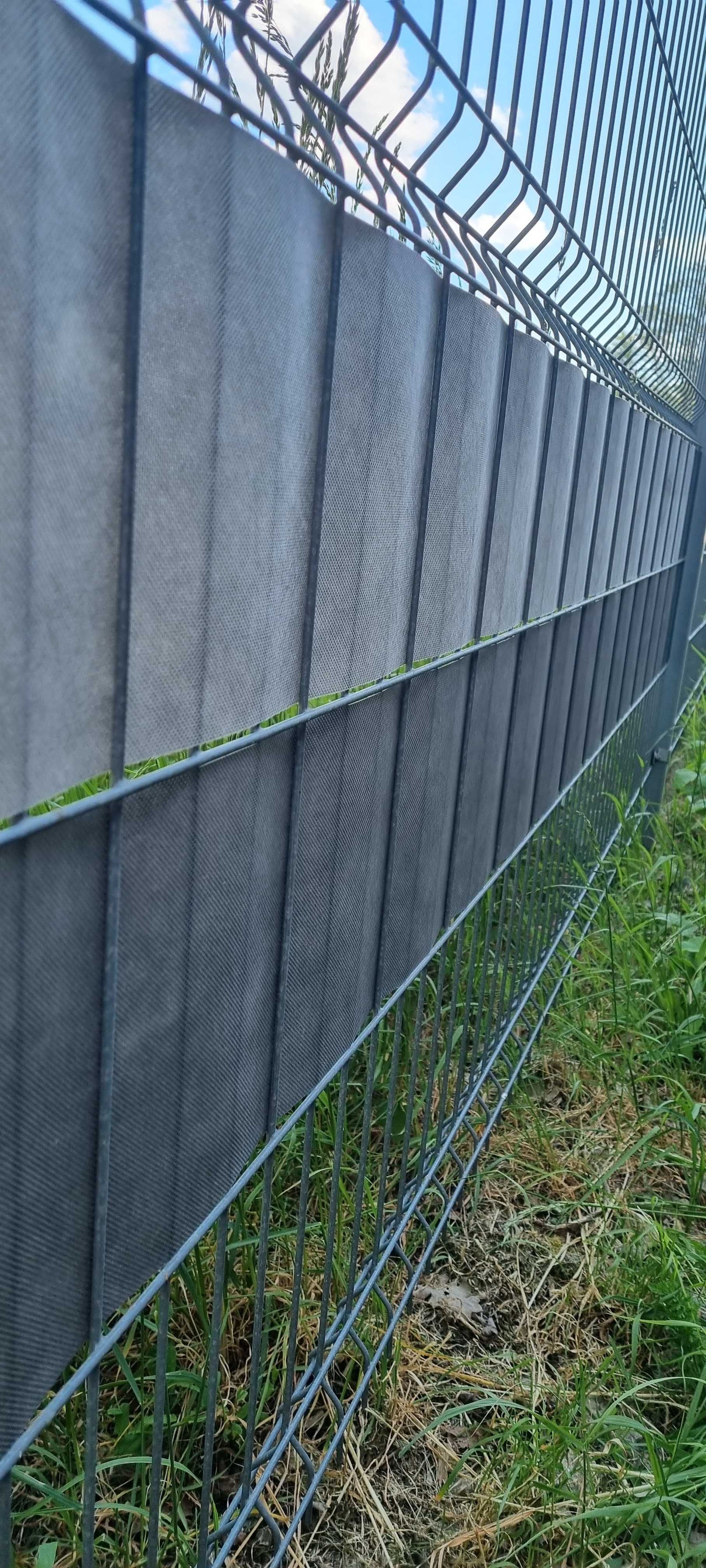 Taśma ogrodzeniowa 48m antracyt / szara